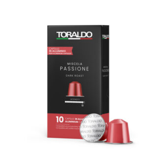 Caffè Toraldo Miscela Passione – 10 Kapseln Nespresso® kompatibel (Aluminium)