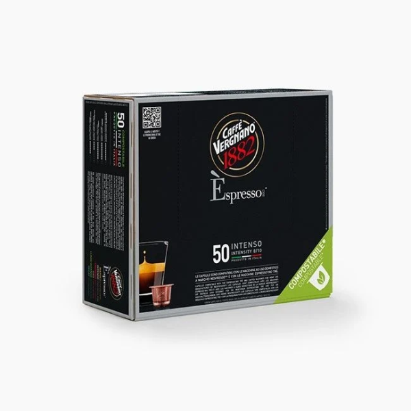 Vergnano Espresso Intenso – 50 kompostierbare Kapseln Vergnano Espresso Intenso – 50 kompostierbare Kapseln