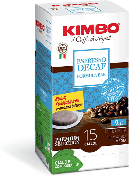 KIMBO Pads Espresso Decaffeinato – 15er Pack