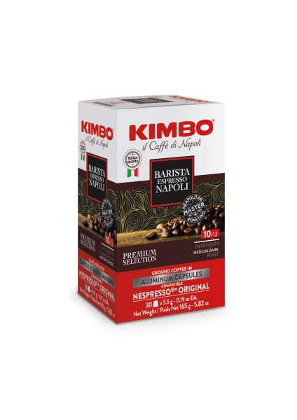 Kimbo Aluminium Barista Espresso Napoli – 30 Kapseln Nespresso® kompatibel*