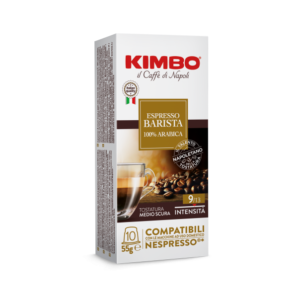 KIMBO Espresso Barista 100% Arabica Nespresso® kompatibel* – 10er Pack KIMBO Espresso Barista 100% Arabica Nespresso® kompatibel* – 10er Pack