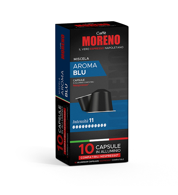 Caffè Moreno – Aluminiumkapseln Aroma Blu