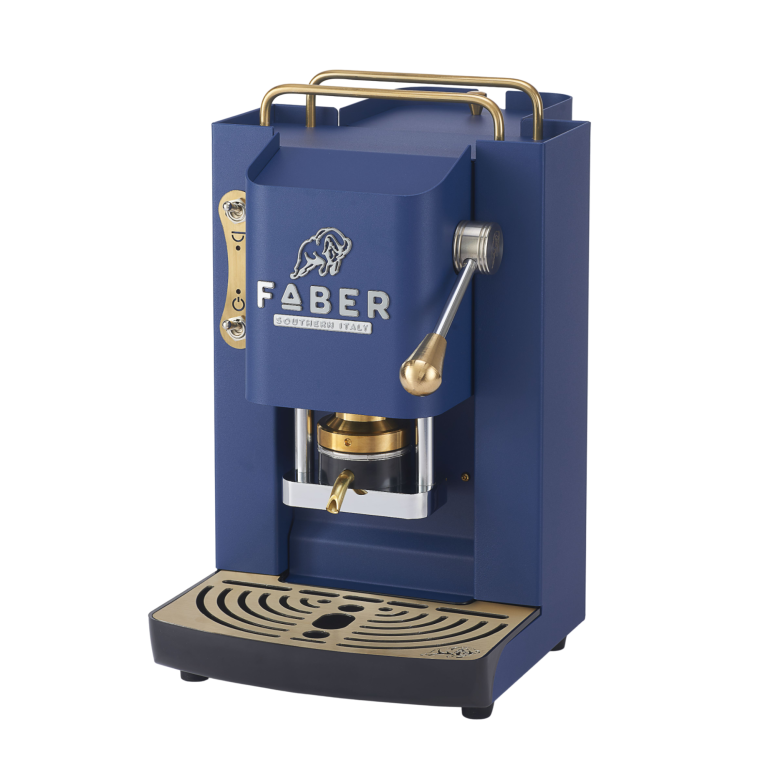Faber – Pro Deluxe 3.0 – Blau, Messing – Kaffeemaschine
