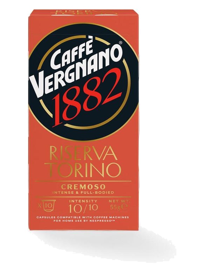Caffè Vergnano Riserva Torino Cremoso Kapseln 10 Stk. Caffè Vergnano Riserva Torino Cremoso Kapseln 10 Stk.