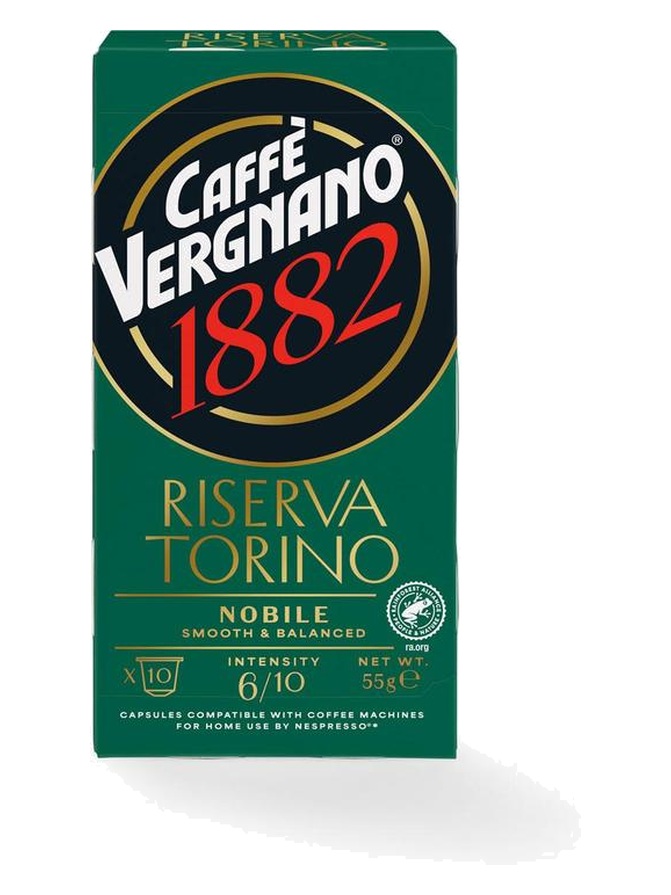 Caffè Vergnano Riserva Torino Nobile RFA Kapseln 10 Stk. Caffè Vergnano Riserva Torino Nobile RFA Kapseln 10 Stk.