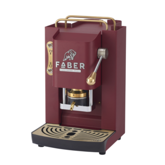 Faber – Pro Deluxe 3.0 – Cherry Red, Messing – Kaffeemaschine