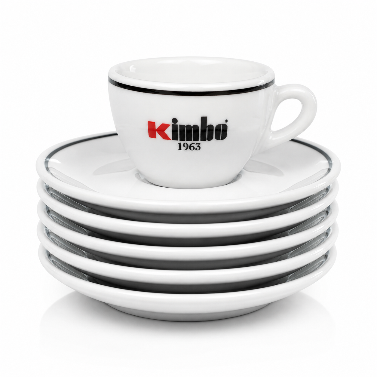 Kimbo – Napoli Espresso Tassen + Untertassen