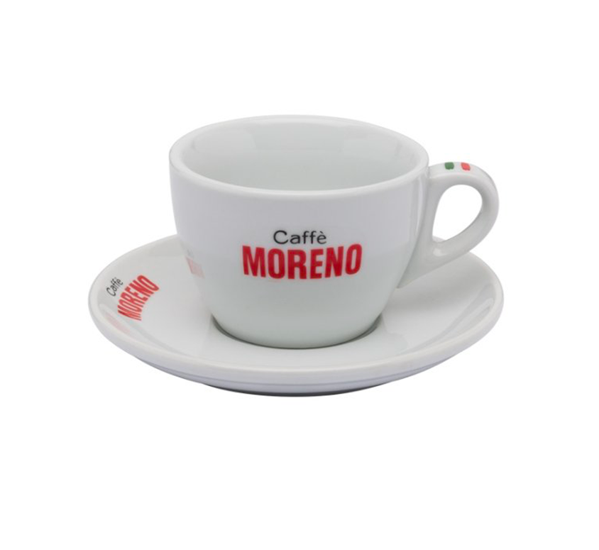 Caffè Moreno – Cappuccino Tassen + Untertassen